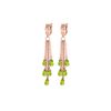 Image 1 : Genuine 7.3 ctw Peridot Earrings 14KT Rose Gold - REF-62X3M