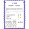 Image 2 : Genuine 18.02 ctw Lemon Quartz & Diamond Earrings 14KT Yellow Gold - REF-45K8V