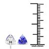 Image 3 : 0.86 ctw Tanzanite Earrings 14K White Gold - REF-23R2K