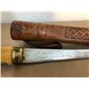 Image 2 : GR OF 3, HUNTING KNIVES W / LEATHER SHEATHS
