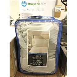 Life Comfort Queen Size Fleece Sheet Set