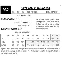 SJRA 4047 VENTURE 932