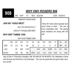 WHY V601 ROGERS 908