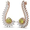 Image 2 : 7.1 ctw Fancy Yellow Diamond Earrings 18K Rose Gold