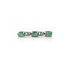 Image 2 : 8.10 ctw Emerald Bracelet 18K White Gold