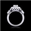 Image 1 : 1.5 ctw VS/SI Diamond Solitaire Art Deco 3 Stone Ring 18K White Gold
