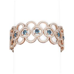 20 ctw Diamond Bracelet 18K Rose Gold
