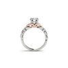 Image 2 : 1.1 ctw Certified VS/SI Diamond Solitaire Ring 18K White & Rose Gold