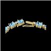 49.85 ctw Aquamarine & VS/SI Diamond Eternity Necklace 10K Yellow Gold