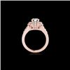 Image 2 : 1.9 ctw Certified Diamond Solitaire Halo Ring 10K Rose Gold
