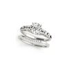0.75 ctw Certified VS/SI Diamond 2pc Wedding Set 14K White Gold