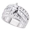 14kt White Gold Marquise Diamond Solitaire Bridal Wedding Engagement Ring 1.00 Cttw