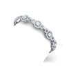 12 ctw Certified SI/I Diamond Halo Bracelet 18K White Gold