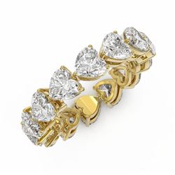 4.62 ctw Heart Diamond Designer Ring 18K Yellow Gold