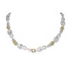 35.38 ctw Citrine & Diamond Necklace 18K White Gold