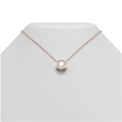 2 ctw Diamond Necklace 18K Rose Gold