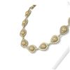 Image 2 : 22 ctw Diamond and Pearl Necklace 18K Yellow Gold