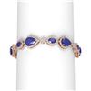 Image 1 : 33.90 ctw Sapphire & Diamond Bracelet 18K Rose Gold