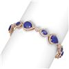 Image 2 : 33.90 ctw Sapphire & Diamond Bracelet 18K Rose Gold