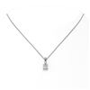 Image 2 : 0.6 ctw Princess Cut Diamond Designer Necklace 18K White Gold