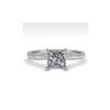 Image 1 : 1.03 ctw Princess Cut VS/SI Diamond Engagement Ring 18K White Gold