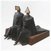 Image 1 : Lynn Chadwick Sitting Couple in Robes 1