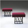 Image 1 : Jean Royere Tour Eiffel stools, pair Fr