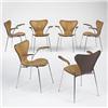 Image 1 : Arne Jacobsen Sevener chairs model #320