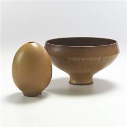 Berndt Friberg vase and bowl Gustavsber