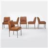 Image 1 : Jules Wabbes dining chairs, set of six 