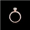 Image 2 : 1.4 ctw Certified Diamond Solitaire Ring 10K Rose Gold