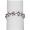 Image 1 : 31.02 ctw Tanzanite & Diamond Bracelet 18K Rose Gold
