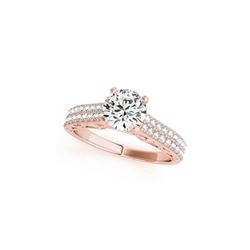 1.41 ctw Certified VS/SI Diamond Antique Ring 18K Rose Gold