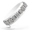 Image 2 : 21 ctw Mix Cut Diamonds Designer Bracelet 18K White Gold