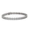 Image 1 : 9 ctw Diamond Designer Bracelet 18K White Gold