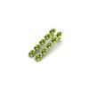 Image 1 : 15.47 ctw Peridot & VS/SI Certified Diamond Earrings 10K Yellow Gold