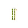 Image 2 : 15.47 ctw Peridot & VS/SI Certified Diamond Earrings 10K Yellow Gold