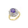Image 1 : 2.70 ctw Tanzanite & Diamond Ring 14K Yellow Gold