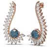 Image 2 : 7.1 ctw Intense Blue Diamond Earrings 18K Rose Gold