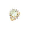 Image 1 : 6.08 ctw Aquamarine & Diamond Ring 14K Yellow Gold