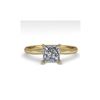 Image 1 : 1.01 ctw Princess Cut VS/SI Diamond Engagement Ring 14K Yellow Gold