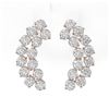 Image 2 : 3.38 ctw Diamond Designer Earrings 18K Rose Gold