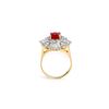 Image 2 : 4.70 ctw Ruby & Diamond Ring 14K Yellow Gold