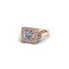 Image 2 : 1.75 ctw Solitaire VS/SI Diamond Ring 14K Rose Gold