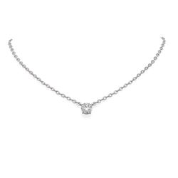 1.51 ctw Diamond Necklace 18K White Gold