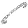 Image 1 : Sterling Silver Round Diamond Heart Bracelet 1.00 Cttw