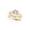 Image 1 : 1.27 ctw Certified VS/SI Diamond 2pc Set Ring Wedding 14K Yellow Gold