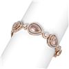 Image 2 : 27.34 ctw Morganite & Diamond Bracelet 18K Rose Gold