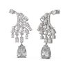 Image 2 : 13.06 ctw Diamond Earrings 18K White Gold