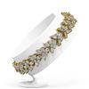 Image 2 : 18 ctw Marquise Cut Diamond Designer Bracelet 18K Yellow Gold